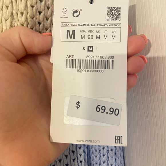 NWT ZARA CROTCHET DRESS - Picture 2 of 4